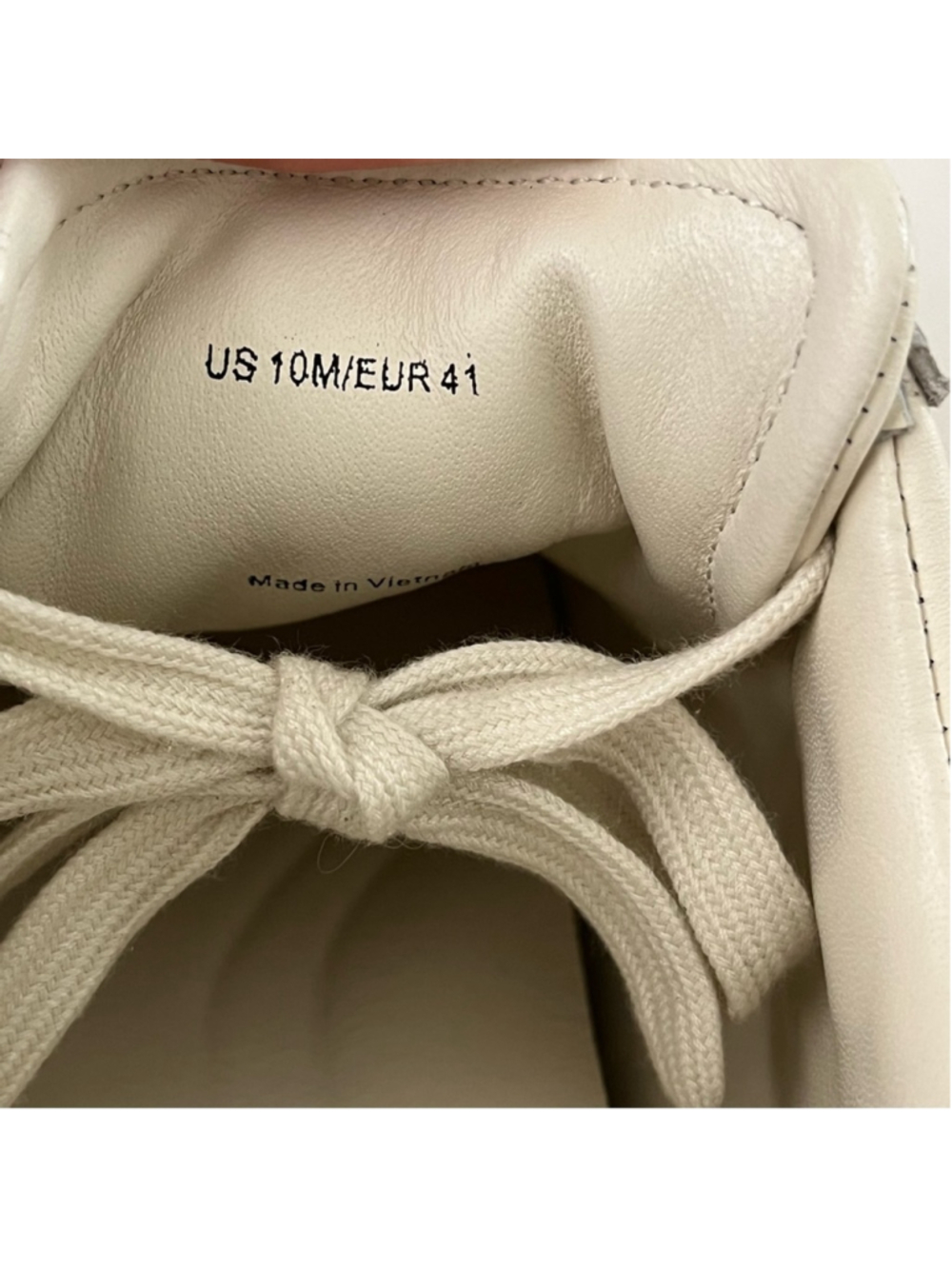 Vince Warren Court Platform Lace Up Sneakers Milk White Leather Womens 10 - Picture 15 of 16